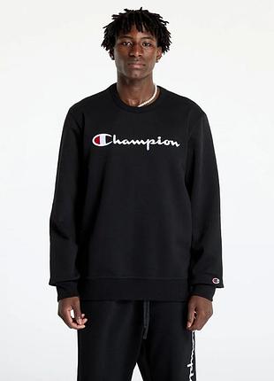 Толстовка crewneck sweatshirt 220254-kk001 champion l черный 220254-kk001