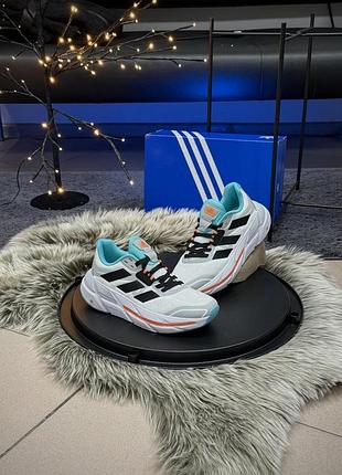Кросівки adidas adistar 2.0 адідас адістар 2.0 білі із салатовим для жінок для фітнесу