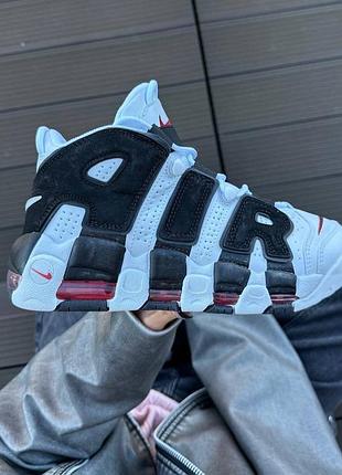 Кроссовки nike air more uptempo черные и белые для повседневной носки удобные легкие найк аптемпо 44