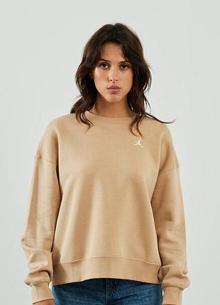 Жіноча толстовка найк джордан оригінал nike jordan w j brkln flc crew 2 fn4491-277
