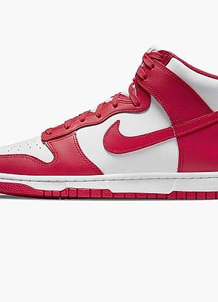 Кросівки nike dunk high championship white red dd1399-106