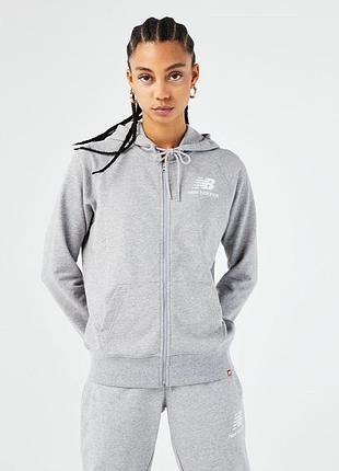 Женская толстовка нью баланс оригинал new balance essentials wj03530 ag xs