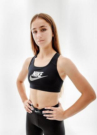 Жіночий топ найк оригінал nike w nk df swsh cb futura gx bra dm0579-010
