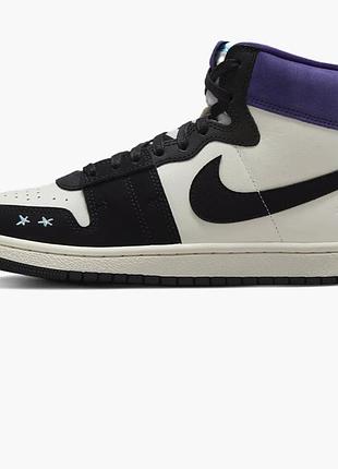 Жіночі кросівки найк джордан оригінал nike jordan x opium paris air ship pe sp 'black court purple' fq8281-100