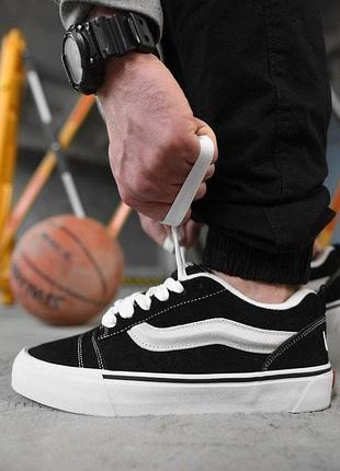 Кроссовки мужские vans черные белые спортивные повседневные 46