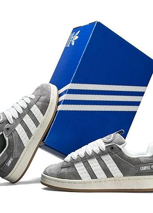 Женские кроссовки adidas originals campus 00s серые кроссы замшевые адидас оригиналс кампус на лето весна 38