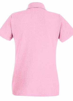 Женская футболка поло, тенниска premium polo lady-fit, 100% хлопок s, 52 светло-розовый