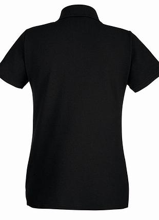 Женская футболка поло, тенниска premium polo lady-fit, 100% хлопок xs, 36 черный