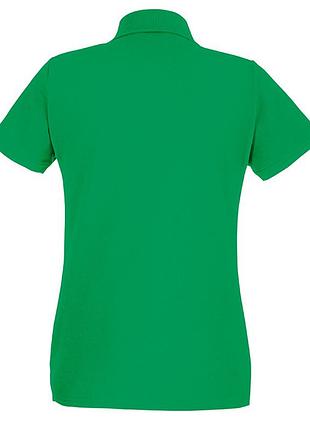 Женская футболка поло, тенниска premium polo lady-fit, 100% хлопок m, 47 ярко-зеленый