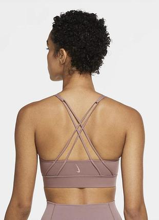 Топ nike swoosh luxe bra cj0544-298