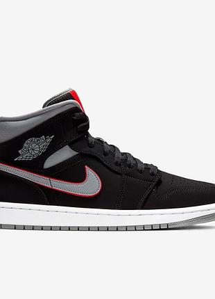 Женские кроссовки найк джордан оригинал nike jordan 1 mid “particle grey” (gs) 554725- 060