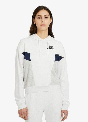 Жіноча толстовка найк оригінал nike sportswear heritage hoodie fleece cz8604-051 cz8604-051