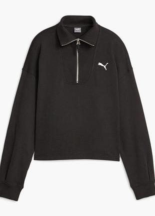 Женская толстовка пума оригинал puma her women’s high-neck half-zip sweatshirt 676005 01