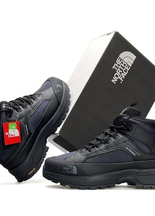 Мужские кроссовки зимние the north face x soukuu glenclyffe fur теплые спортивные ботинки зе норт фэйс синие утепленные мехом 44