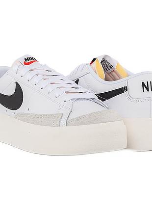 Женские кроссовки стильные повседневные найк оригинал nike w blazer low platform dj0292-101