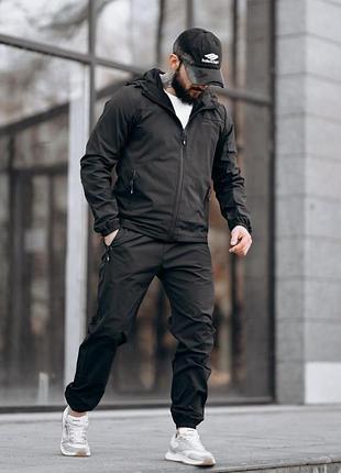 Чоловічий спортивний костюм rabuda black тр6789