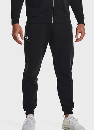 Штаны спортивные ua essential fleece jogger 1373882-001 under armour s черный 1373882-001 s/m