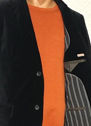 Шикарный велюровый мужской пиджак8 фото