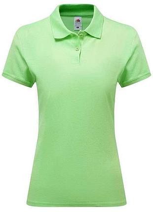 Женская футболка поло, тенниска premium polo lady-fit, 100% хлопок s, ne нео мятный