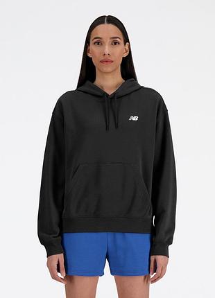 Женское худи нью баланс оригинал new balance essentials fleece black wt41510bk l wt41510bk s