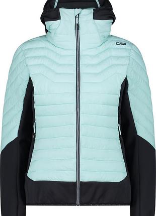 Куртка спорт. cmp jacket hybrid fix hood nylon 34z2486-e309