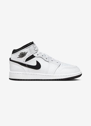 Жіночі кросівки найк оригінал nike jordan air 1 mid (gs) (dq8423-132) dq8423-132
