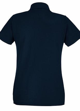 Женская футболка поло, тенниска premium polo lady-fit, 100% хлопок l, az глубокий темно-синий