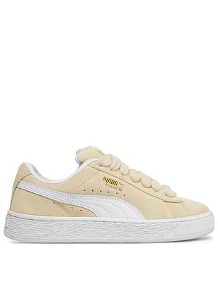 Кроссовки puma suede xl beige white 395205-09