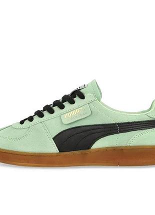 Жіночі кросівки стильні повсякденні пума оригінал puma super team suede green 397514-02