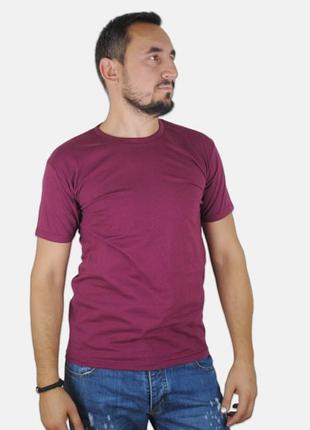 Мужская футболка бордовая классическая valueweight fruit of the loom 2xl, 54