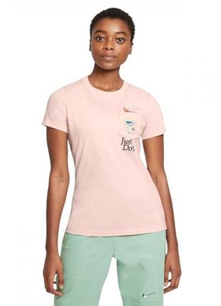Женская футболка найк оригинал w nike nsw nature pocket tee dd1462-805 xs