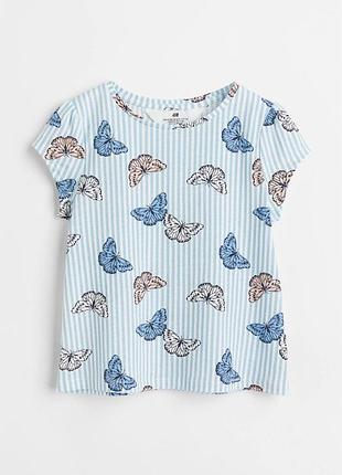 Детская футболка для девочки h&m 134-140 см разноцветная (250122030b)