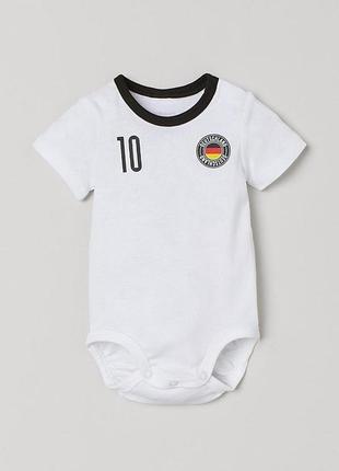 Детский боди для мальчика h&m 92 см белый (0603b)