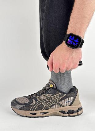 🐻 мужские кроссовки asics gel-nimbus 10.1 brown black