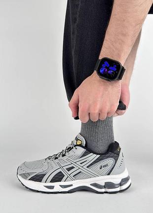 🐻 мужские кроссовки asics gel-nimbus 10.1 light grey black