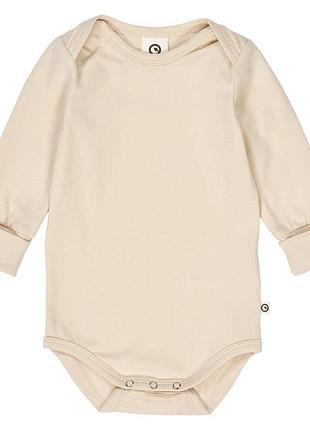 Детский боди green cotton 98 см молочный (25111202b)