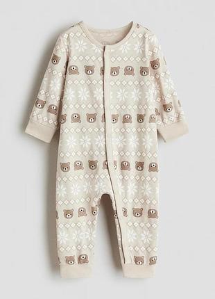 Детский новогодний человечек h&m 98 см бежевый (25111701i)