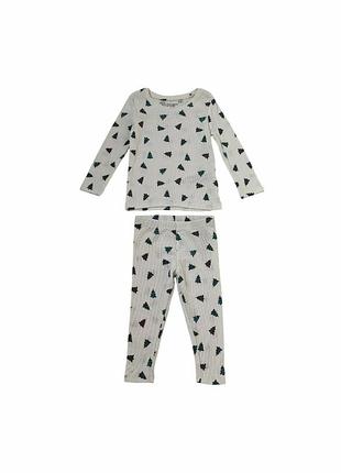 Детская новогодняя хлопковая пижама primark 68 см белая (25101044a) 2-3 роки, 98 см