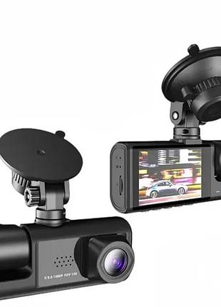 Автомобильный видеорегистратор black box full hd 1080 на 3 камеры top shop ua_