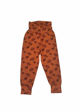Детские трикотажные брюки для мальчика green cotton 86 см коричневые (251112118)