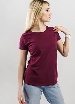Женская футболка мягкая и легкая iconic 0614320 l, 41 бордовый