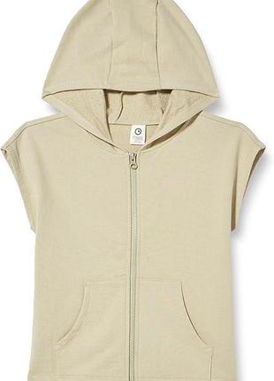 Детский жилет-толстовка для мальчика green cotton 128 см оливковый (25111269)