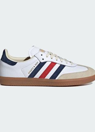 Жіночі кросівки адідас оригінал adidas samba og sporty andamp; rich white france ih8338