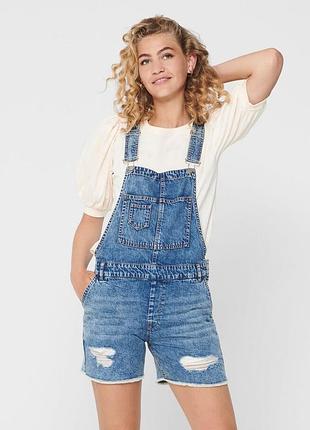 Жіночий комбінезон онлі оригінал onlayla life sl authentic dnm playsuit 15200825 medium blue denim only l блакитний