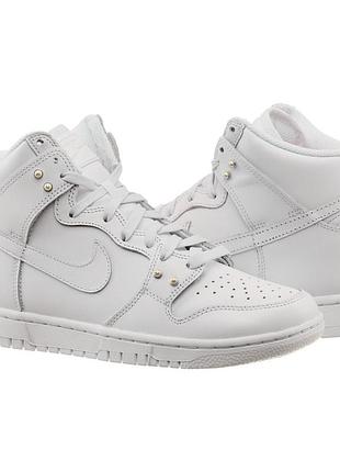 Женские кроссовки найк стильные оригинальные nike dunk high pearl white (dm7607-100) dm7607-100