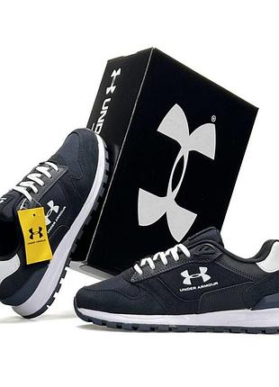 Чоловічі кросівки under armour essential runner сині кроси андер армор есеншіал раннер демісезон 42