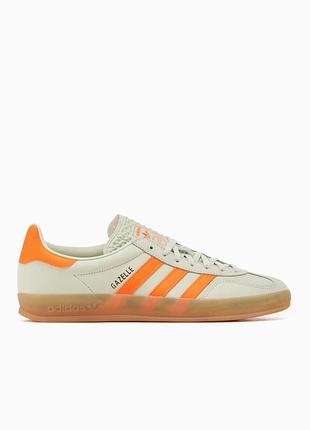 Женские кроссовки адидас оригинал adidas gazelle indoor linen green solar if6982 39 1/3