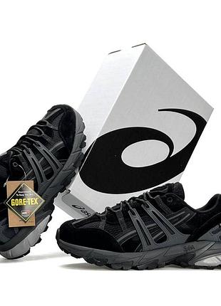 Мужские кроссовки asics gel sonoma 15 50 gtx черные водонепроницаемые кроссы асикс гел сонома весна осень 45