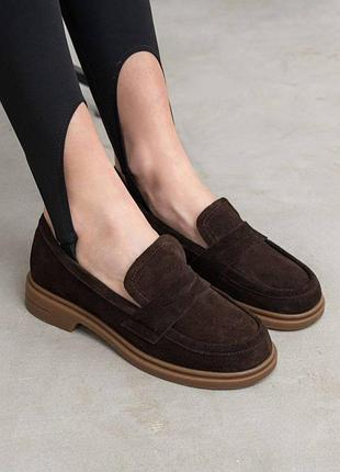 Женские мокасины loro piana brown 41