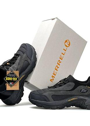 Мужские кроссовки merrell moc evo 1trl серые демисезонные водонепроницаемые кроссы мерелл гортекс на зиму 44